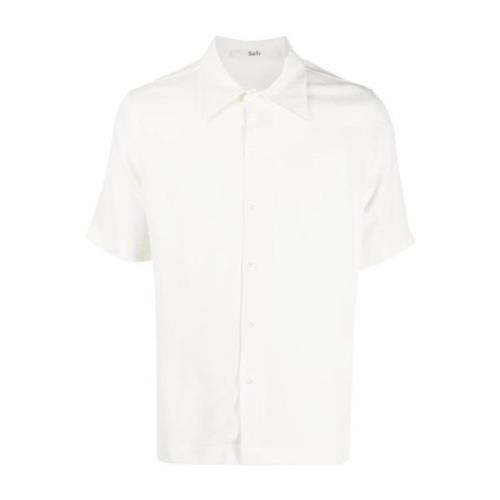 Séfr Short Sleeve Shirts White, Herr