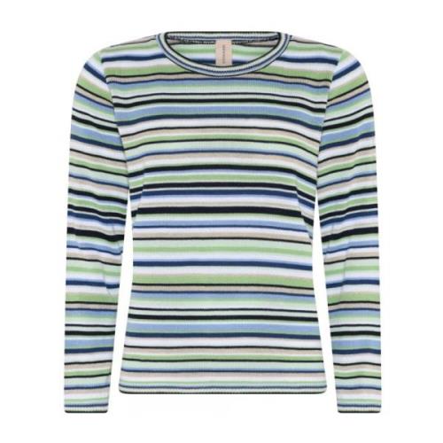 Skovhuus Multi Col. Randig Pullov Blus Multicolor, Dam