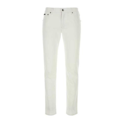 Dolce & Gabbana Vita stretch jeans i denim White, Herr