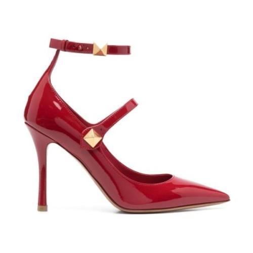 Valentino Garavani Röda Lackläder Tiptoe Pumps Red, Dam