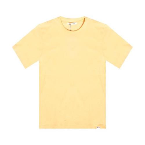 Samsøe Samsøe T-shirt av GOTS-bomull Orange, Herr