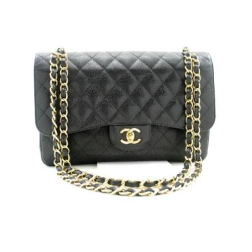 Chanel Vintage Pre-owned Laeder axelremsvskor Black, Dam