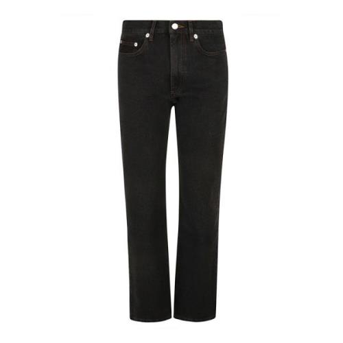 A.p.c. Klassiska Straight Jeans för Moderna Kvinnor Black, Dam