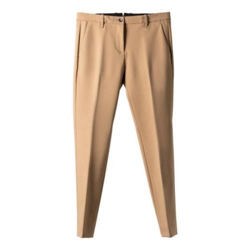 Nine In The Morning Lyxig Breezy Tech Wool Stretch Chino Brown, Herr