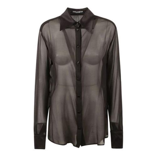 Dolce & Gabbana Svarta Skjortor för Män Black, Dam