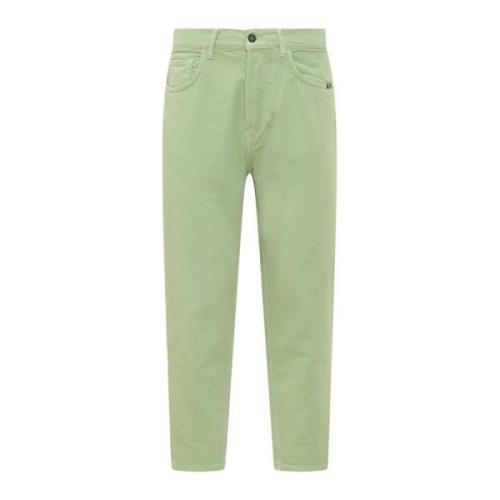 Amish Straight Jeans Green, Herr