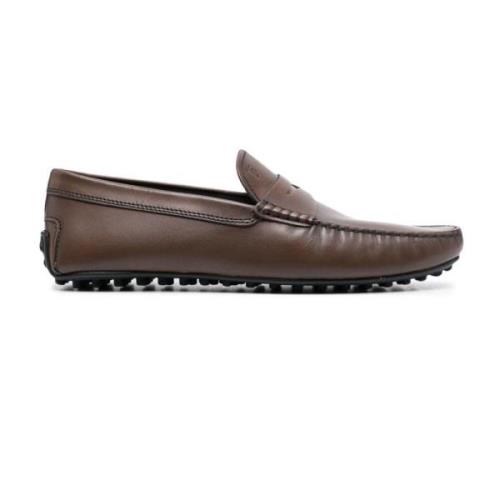 Tod's Präglad Logga Loafers Brown, Herr