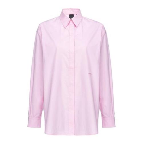 Pinko Klassisk Poplin Skjorta Pink, Dam