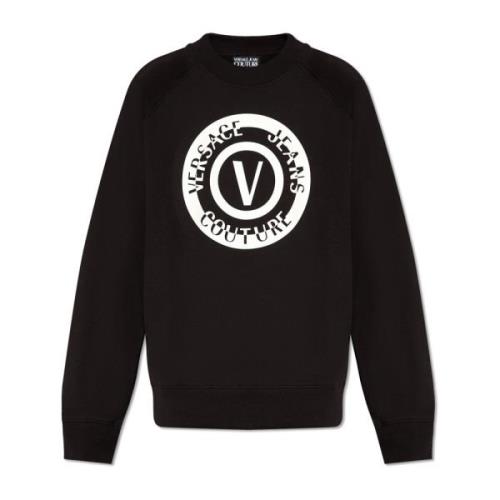 Versace Jeans Couture Oversize sweatshirt Black, Herr