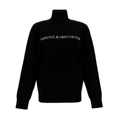 Versace Jeans Couture Svarta Logo Tröjor Black, Herr