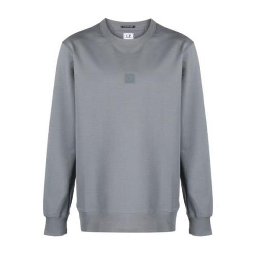 C.p. Company Grå Metropolis Sweaters med Logo Patch Gray, Herr