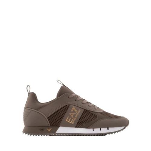 Emporio Armani EA7 Bruna Casual Läder Sneakers Brown, Herr