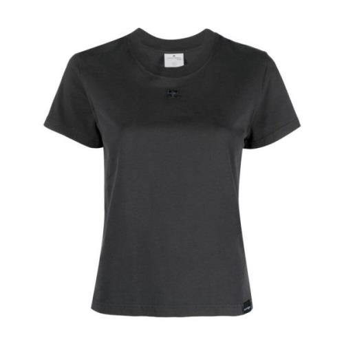 Courrèges Gråa T-shirts och Polos med Logo Gray, Dam