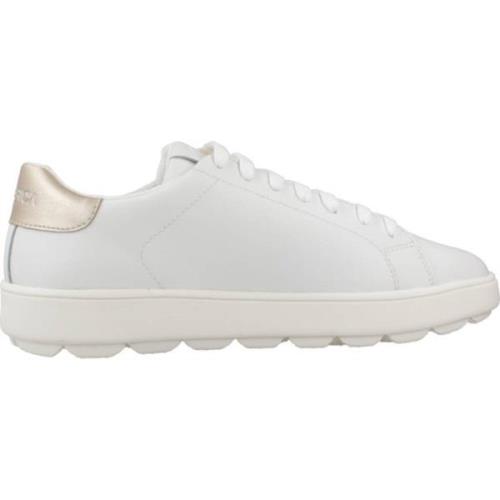 Geox Stiliga Sneakers för Kvinnor White, Dam