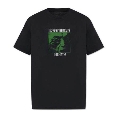 AllSaints ‘Zeta’ tryckt T-shirt Black, Herr
