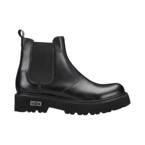 Cult Svarta Läder Mid M Slash Stövlar Black, Dam