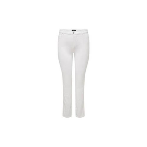 Only Carmakoma Klassiska Jeans White, Dam