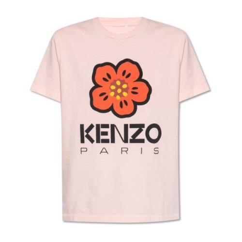 Kenzo Bomull T-shirt Pink, Dam