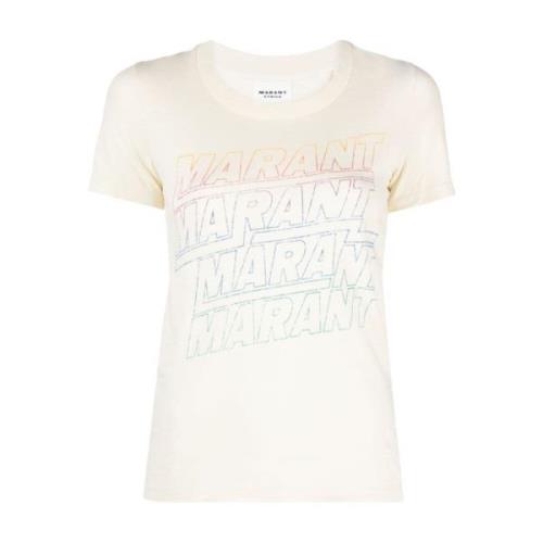 Isabel Marant Étoile Beige T-shirts Polos för kvinnor Beige, Dam