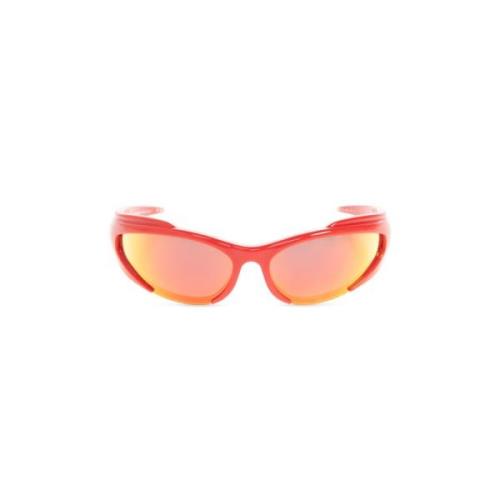 Balenciaga ‘Reverse Xpander Rectangle’ solglasögon Red, Unisex
