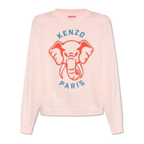 Kenzo Bomullssweatshirt Pink, Dam