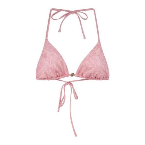 Versace Bikini Top med Barocktryck Pink, Dam