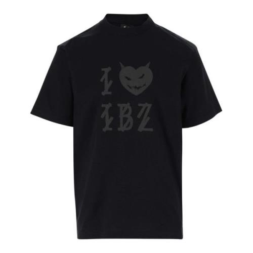 44 Label Group Bomull T-shirt med Grafiskt Tryck Black, Herr