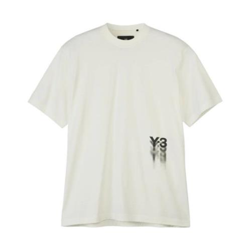 Y-3 Sportig kortärmad T-shirt White, Herr