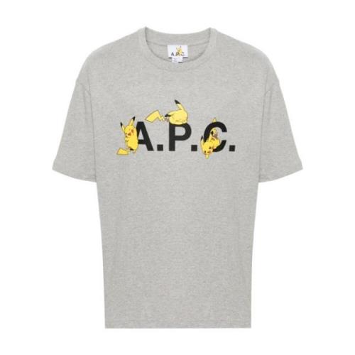 A.p.c. Pokemon T-shirt, 100% bomull Gray, Herr