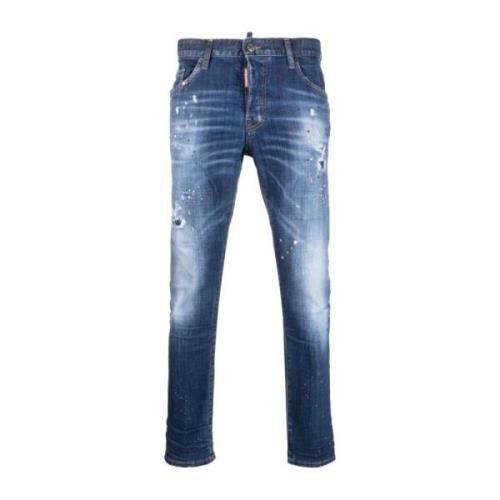 Dsquared2 Skater Fit Jeans Blue, Herr