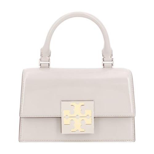 Tory Burch Grå Läderhandväska med Lock Gray, Dam