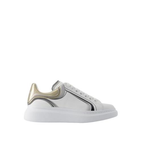 Alexander McQueen Vita/Vanilla Läder Oversized Sneakers White, Herr