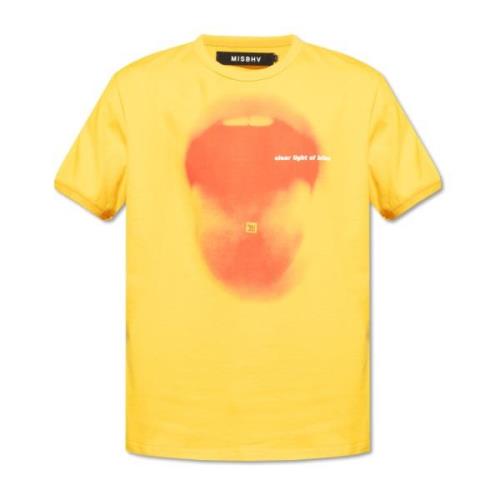Misbhv Tryckt T-shirt Yellow, Herr