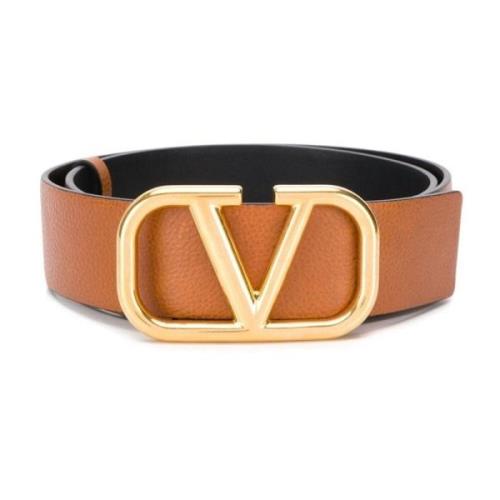 Valentino Garavani Go Buckle Belt Brown, Dam