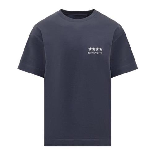 Givenchy Standard Kortärmade T-shirts Blue, Herr