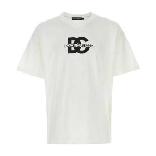 Dolce & Gabbana Vit bomull T-shirt White, Herr