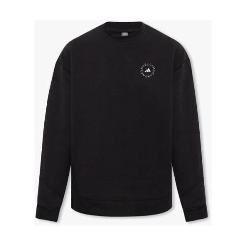 Adidas by Stella McCartney Sweatshirt med logotyp Black, Dam