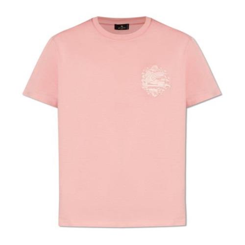 Etro T-shirt med logotyp Pink, Dam