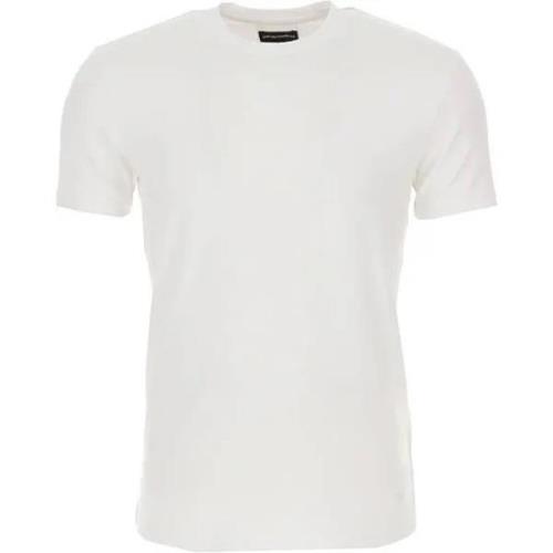 Emporio Armani Vita T-shirts och Polos för Män White, Herr