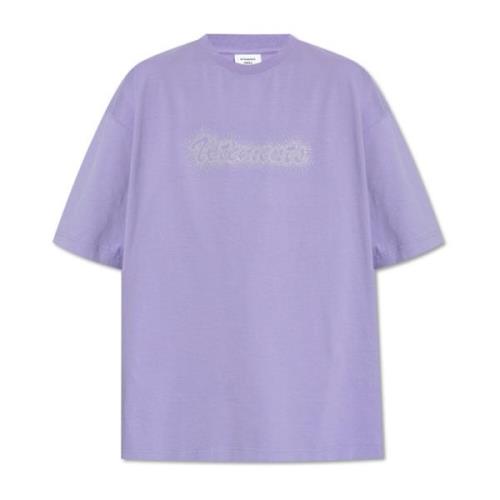 Vetements Oversize T-shirt Purple, Herr