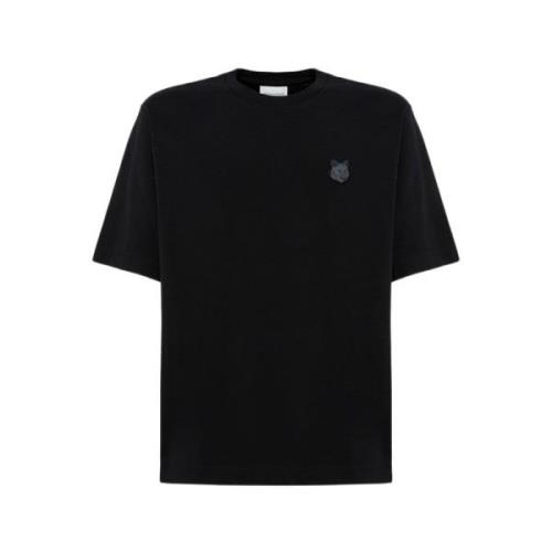Maison Kitsuné Ikonisk Färgmatchande T-Shirt Black, Herr