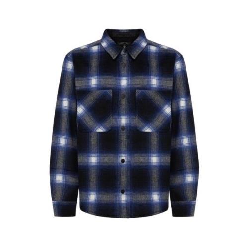 Carhartt Wip Rutig Flanellskjorta Blue, Herr