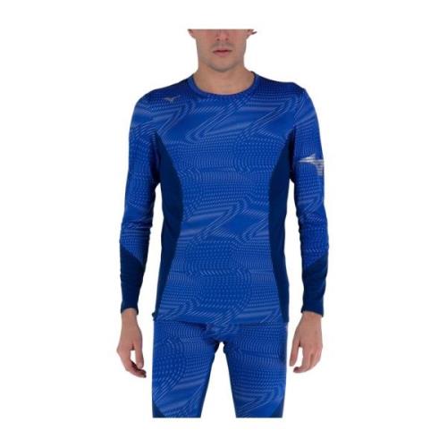 Mizuno Virtuell kropp G3 -besättningsskjorta Blue, Herr