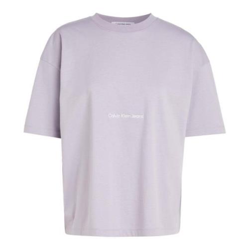 Calvin Klein Lila T-shirts Purple, Dam