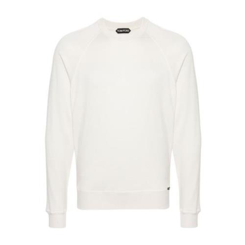 Tom Ford Vit Sweatshirt för Män White, Herr