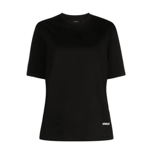 Jil Sander 001 T-Shirt, Klassisk Stil Black, Dam