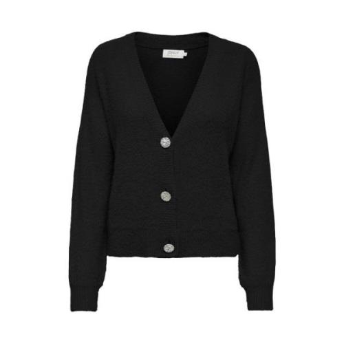 Only Onlella Piumo LS Cardigan CC KNT Svart | Freewear Svart Black, Da...