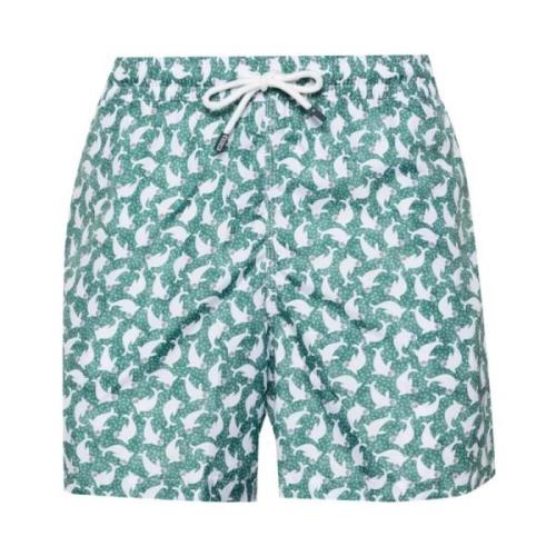 Fedeli Återvunnen polyester badshorts Green, Herr