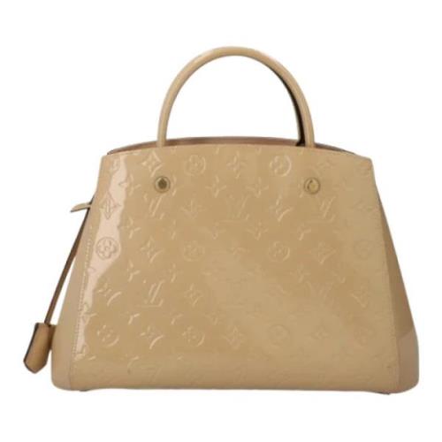 Louis Vuitton Vintage Pre-owned Laeder handvskor Beige, Dam