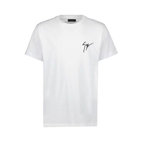 Giuseppe Zanotti Logo T-shirt White, Herr